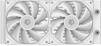 Id cooling FX240 PRO WHITE Cpu water cooler -  (25db; max. 140,16 m3/h; 2x12cm, fehér) kép