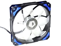 Id cooling PL-12025-B Cooler 12cm -  (14-35db; max. 120,96 m3/h; 4pin csatlakozó; ház hűtésre, pwm, kék led) kép