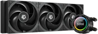 Id cooling SL360 PRO SE Cpu water cooler -  (27,2db; max. 98,54 m3/h; 3x12cm, a-rgb led, fekete) kép