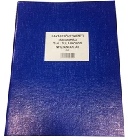 Imn PATD_7 Lakásszövetkezeti Társasházi Tag Tulajdonos Nyilvántartás 50 lapos kép