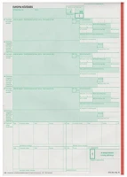 Imn PPSAD_0162 Vámárunyilatkozat árutovábbítás pótlap 3 lapos garn. kép