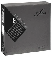 Infibra ALDI0334 Szalvéta 33x33cm fekete 2 réteg 50 lap/csomag kép