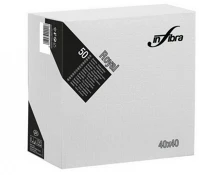 Infibra ALDI0444 Szalvéta royal 40x40cm fehér 4 réteg 50 lap/csomag kép