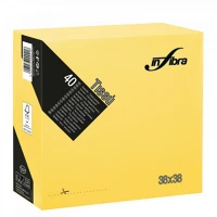 Infibra ALDI0458 Szalvéta 38x38cm sárga 2 réteg 40 lap/csomag kép