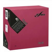 Infibra ALDI0463 Szalvéta 38x38cm bordó 2 réteg 40 lap/csomag kép
