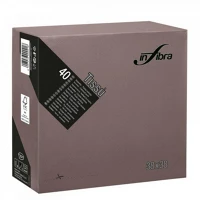 Infibra ALDI0527 Szalvéta 38x38cm csokoládé barna 2 réteg 40 lap/csomag kép