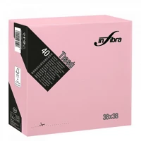 Infibra ALDI0528 Szalvéta 38x38cm pink 2 réteg 40 lap/csomag kép