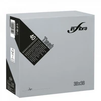 Infibra ALDI0531 Szalvéta 38x38cm szürke 2 réteg 40 lap/csomag kép