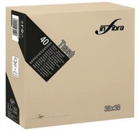 Infibra ALDI0755 Szalvéta 38x38cm greige 2 réteg 40 lap/csomag kép