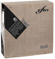 Infibra ALDI0820 Szalvéta 38x38cm trend trama mustard 2 réteg 40 lap/csomag kép