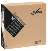Infibra ALDI0836 Szalvéta 33x33cm kapucsínó 2 réteg 50 lap/csomag kép