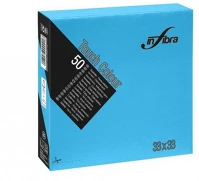 Infibra ALDI0837 Szalvéta 33x33cm türkiz 2 réteg 50 lap/csomag kép