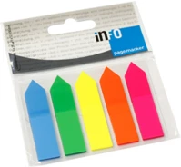 Info notes 2682-09 Jelölőcímke 12x44mm, 5x25lap, nyíl, műanyag kép