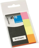 Info notes 5670-39 Oldaljelölő papír  20x50mm 4x40 lapos élénk vegyes színek kép