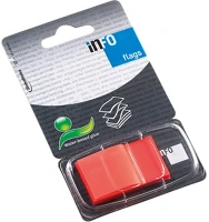 Info notes 7728-12 Oldaljelölő műanyag  info flag 25x43 mm 50 lapos narancssárga kép