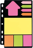 Info notes 8749-09 Öntapadós jegyzettömb szett  150x220 mm vegyes színek gyűrűs betéten kép
