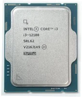 Intel CM8071504651012 Intel Core i3-12100 s1700 3.30/4.30GHz 4-core 8-threads 12MB cache 60/89W tálcás processzor kép