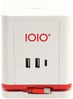 Ioio 1,5M, 2XUSB-A, 1XUSB-C FEHÉR Kábel hosszabbító  3 aljzat 1,5m, 2xusb-a, 1xusb-c fehér kép