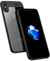 Ipaky GP-72431 Iphone xs 5.8  szilikon telefonvédő ütésállóság, akril hátlap, fekete kép