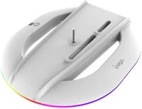 Ipega P5S035SA függőleges állvány rgb világítással, 2xusb-a csatlakozóval, fehér kép