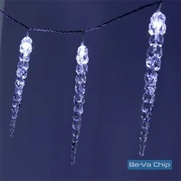 Iris 044-14 Jégcsap alakú S2/20m/IPX5 szabványos/hideg fehér/120db LED-es/napelemes kép