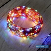 Iris 274-06 8 programos 20m/ipx3 szabványos/több színű/200db led-es/napelemes fénydekoráció kép