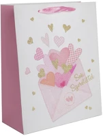 Iris 370053 Szívek papírtasak matt 18*23 cm kép