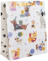 Iris 370106 Kutyák partyn papírtasak matt 18*23 cm kép