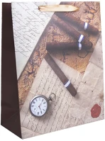 Iris 371633 Papírtasak matt, szivar+zsebóra 26*32 cm kép