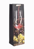 Iris BOR 12*36 CM Papírtasak boros matt, rosé pohár bor 12*36 cm kép