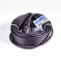 Iris electric IEEC-20M-16A/250V Kültéri hosszabbító 20 méteres 16a/250v, h05rr-f, ip44, fekete kép