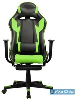 Iris GCH204BE_FT Fekete / zöld gamer szék kép