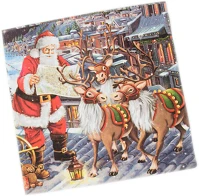 Iris SL_SEC_GW Christmas lunch napkins, second quality  serwetki secundo lunch gwiazdka kép