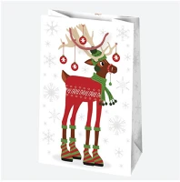 Iris T3_GW_15 Karácsonyi ajándéktasak, 160x240x70 mm, különböző színekben és mintával kép