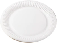 Iris TH01_BI_000100_20 Fehér papír tányérok 18 cm átmérőjű, 20db/csomag kép