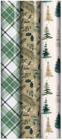 Iris X-35239-GWC karácsonyi tekercses csomagolópapír, fenyőfa-erdei, többféle mintával kép