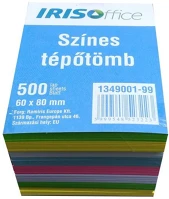Irisoffice 1349001-99 6x8x5cm több színű tépőtömb kép