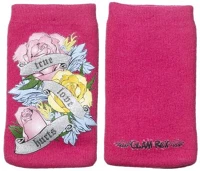 Itrading H75SKGR-C7-RSE1-BC Glam rox telefontartó zokni, rózsa kép