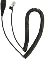 Jabra VI 0.5-2M/PLX A22 Cable w/ qd to rj10 plug spiral callmaster v vi 0.5-2m/plx a22 kép