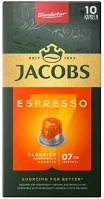 Jacobs CLASSICO10 Kávékapszula, nespresso kompatibilis  espresso 7 classico10 db/doboz kép