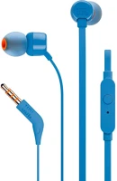 Jbl BA6925281918940 T110 headset - kék hangerőszabályzós stereo headset, jack csatlakozóval kép