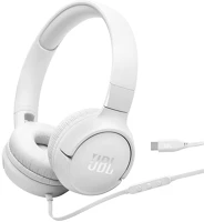 Jbl JBLT520CWHT Tune520c  usb-c vezetékes mikrofonos fehér fejhallgató kép
