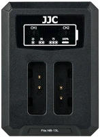Jjc DCH-NB13L Usb dual battery charger kép