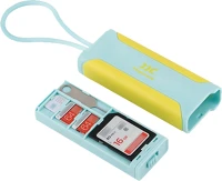 Jjc MCR-STM5BY Memory card case + usb 3.0 card reader 1xsd 2xmsd 1xnsim kép