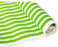 Jolly 135648 Krepp-papír  50x200 cm 28g/m2 fehér zöld csíkos kép