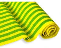 Jolly 135649 Krepp-papír  50x200 cm 28g/m2 sárga zöld csíkos kép