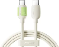 Joyroom A53, 60W, 2M Type-c - type-c fluorescent series cable a53, 60w, 2m, beige (s-a53) kép