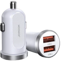Joyroom C-A08_W 30w 2xusb fehér autós töltő kép