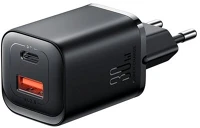Joyroom JR-TCF08EU Hálózati töltő usb+type-c aljzat (30w, pd gyorstöltő) fekete kép