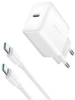 Joyroom JR-TCF24_W Hálózati töltő type-c aljzat (30w, pd gyorstöltő + type-c kábel) fehér kép